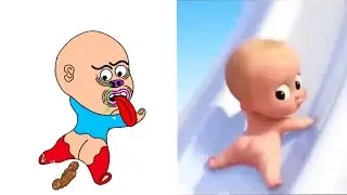 Baby Boss - Funny Cartoon Drawing Memes 🤣🤣🤣 | Cold Heart Disney Funny Cartoon Baby Boss P-2😂🤣