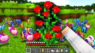 Minecraft UHC but flowers drop RANDOM op items...