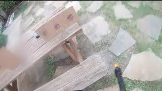 Target shooting in backyard