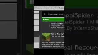 senpai spider texture pack download in Minecraft bedrock