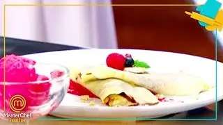 ¿Le gustaría el crepe de Candela a Paulina Rubio? | MasterChef Junior 7