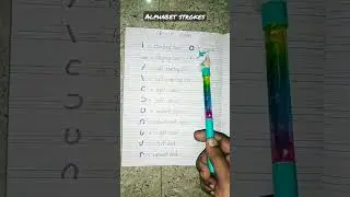 Alphabet strokes (we can form a letter, using this strokes ).