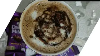 Hot Chocolate Coffee For Winters | Home made Dairy milk Chocolate Coffee | Recipe'sBasket