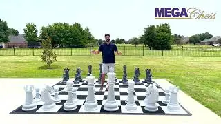 MegaChess 38 Inch Perfect Giant Chess Set - Stone Edition