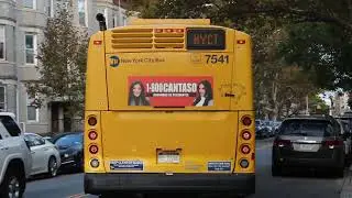 MTA NYCT: 2018 NFI XD40 #7541 on the B64 to Bay Ridge departing Bay Ridge Av/4 Av