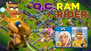 New TH16 Queen Charge Ram Rider in Legend League! Clash of Clans