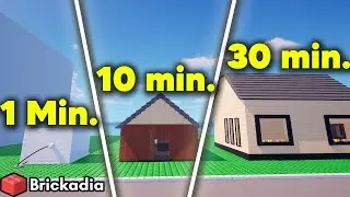 1 минута против 10 минут против 30 минут &ndash; Brickadia House Build Challenge