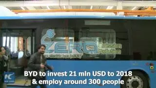 China's BYD opens its 1st European electric bus factory in Hungary