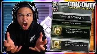 COMPLETING NEW CONTRACTS on INFINITE WARFARE! [Infinite Warfare Legendary Calling Card Contract]