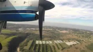 Scenic onboard Approach and Landing into Margate, South Africa - CemAir Dash 8-100
