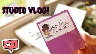 New Packaging Stickers and Organising || Studio Vlog 10