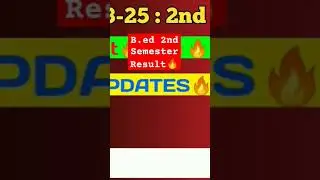 B.ed 2nd Sem result🔥 #bsaeu #wbuttepa #bed2ndsemresult