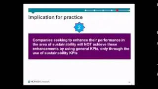 The Properties of Sustainability Performance Measures (KPIs)