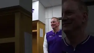 Jeff Mittie enters the locker room after the victory over Kentucky