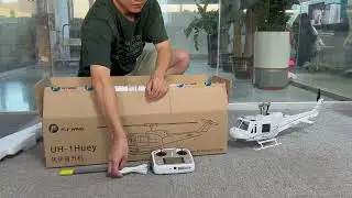 FLYWING UH1 V4 Huey SCALE RTF GPS stable helicopter Open box