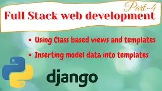 django full stack web development #4 | Class based views