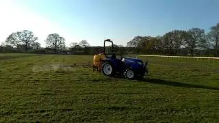 HFHa #15 Tractor autonomously spraying in the Hands Free Hectare