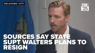 Sources say State Superintendent Ryan Walters plans to resign from office