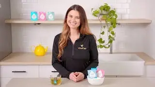VitaCup Probiotic Blend Infused Tea - Green Tea with Probiotics, Aloe, and Vitamins