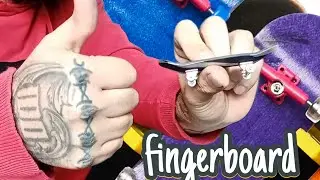 Haciendo mi primera fingerboard! 🛹✌🏻 Sale excelente