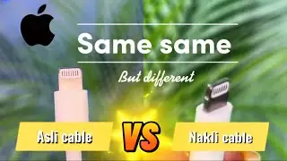 Detech fake apple cable / charger | how to identify Original apple cable100%real #youtubefeed #apple