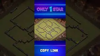 ONLY 1 STARS BASE TH 18 NEW 2026🔥#shorts #clashofclans #coc
