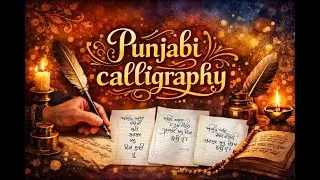ਅਲਿਫ਼-ਅੱਲਾ ਚੰਬੇ ਦੀ ਬੂਟੀ | Sultan Bahu | Learn Punjabi Calligraphy |  #PunjabiCalligraphy