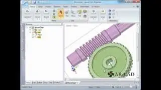 SpaceClaim Tutorial on Worm Gears: Assembly Conditions: SC-Motion