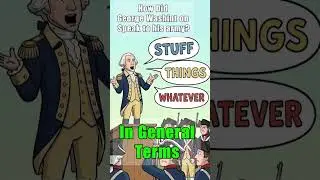 How did George Washington speak to his army? #shorts #dadjokes #military   djh056
