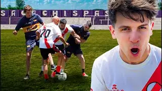 🔥JUGU&Eacute; en CANCHA de SACACHISPAS un RIVER VS BOCA