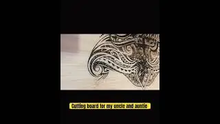 Cutting board personalization with Two Trees laser cutter
