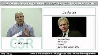Video course on CSR: 6. DISCLOSURE