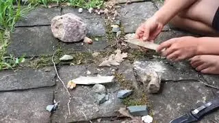Making a stone knife part 1