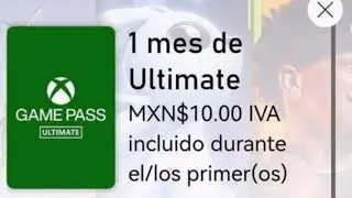 Sin duda REVIVIO XBOX!!! OFERTAA 10 PESOS EN GAME PASS ULTIMATE Y GTA V TODOO!!!!