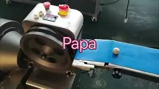 Papa hot selling P160 stuffed  energy cookies ball making machine testing video
