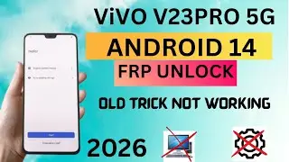 Vivo V23 Pro 5G FRP Bypass Android 14/15 || New Trick 2025 || Vivo (V2132) Google Account Bypass