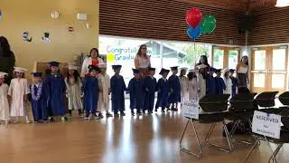 Super cute preschool graduation and The World is a Rainbow song