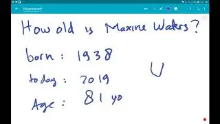 how old is maxine waters
