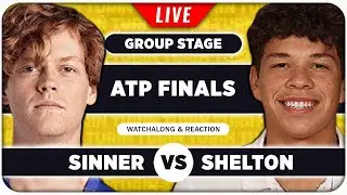 SINNER vs SHELTON &bull; ATP Finals 2025 &bull; LIVE Tennis Watchalong