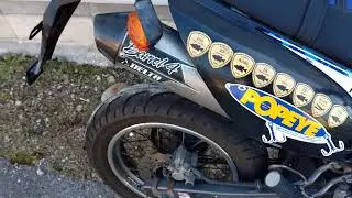 Dトラッカー125 LX125D エンジン始動動画　A-PARTS カワサキ KAWASAKI 社外マフラー