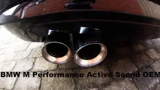 BMW M Performace Active Sound VS Standard Exhaust
