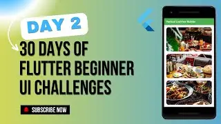 Flutter UI Challenges: Day 2 Vertical Listview.builder Tutorial For Beginners | 30 Days Of Flutter