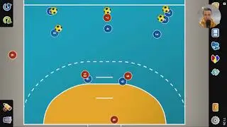 Komplette Trainingseinheit - Einführung der Regelbewegung der Halb-Verteidiger in der 3:2:1-Deckung