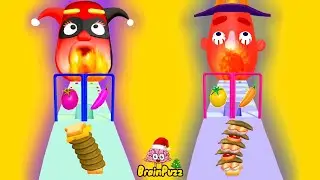 Sandwich Runner VS Sandwich Run : Pile Ingredients #2 💩🍔 Best Funny Mobile Gameplay iOS, Android