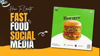 Design Fast Food Poster In Canva | Canva Tutorial