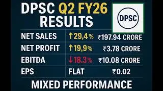 DPSC Q2FY26 Results | Revenue Up 29% YoY But Margins Fall | Mixed Earnings Performance ⚡