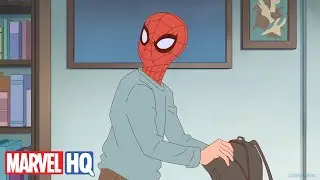 Spider-Man and Ms. Marvel Go Back to School 🎒🚌📚 | Holiday Heroes | @MarvelHQ