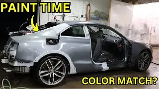 REBUILDING A WRECKED AUDI S5 PAINT WORK WILL IT MATCH?