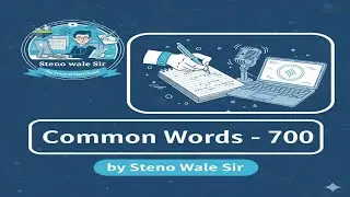 75 WPM, Ex 5 Common Words 700 shorthand dictation for accuracy & imp for beginners @StenoWaleSir742 