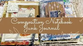 Composition Notebook Junk Journal, Cozy Journal Printables, Fall journaling